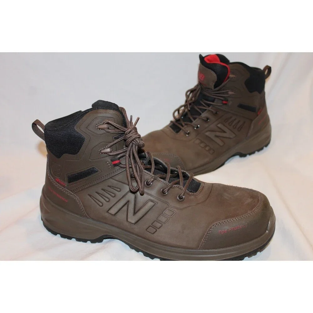 New Balance Work & Safety Calibre Comp‎ Toe EH PR BROWN Boots NWOB SZ 14 $180